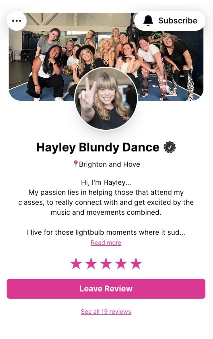 Hayley Blundy Dance SuperStack profile